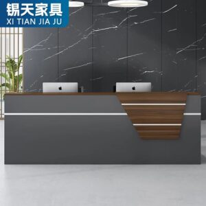 XTQT-002 escritorio office furniture desk tables set scrivania rezeption modern front desk reception desk beauty salon