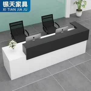 XTQT-007 reception furniture office furniture luxury l shaped reception counter salon front desk reception desk modern