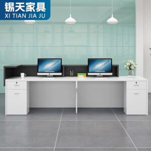 XTQT-007 reception furniture office furniture luxury l shaped reception counter salon front desk reception desk modern