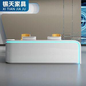 XTQT-008 escritorio office furniture desk tables set scrivania rezeption modern front desk reception desk beauty salon