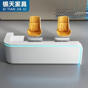 XTQT-008 escritorio office furniture desk tables set scrivania rezeption modern front desk reception desk beauty salon