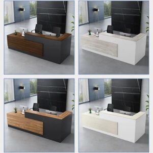 XTQT-016 reception furniture office furniture luxury l shaped reception counter salon front desk reception desk modern