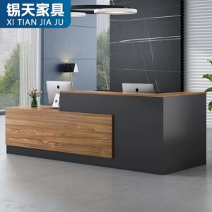 XTQT-016 reception furniture office furniture luxury l shaped reception counter salon front desk reception desk modern