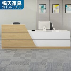 XTQT-022 escritorio office furniture desk tables set scrivania rezeption modern front desk reception desk beauty salon