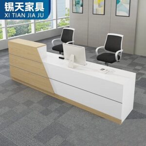 XTQT-022 escritorio office furniture desk tables set scrivania rezeption modern front desk reception desk beauty salon