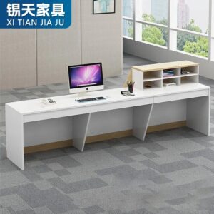 XTQT-022 escritorio office furniture desk tables set scrivania rezeption modern front desk reception desk beauty salon