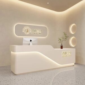 XTQT-030 office tables and chairs reception counter front desk counter small reception desk salon reception desk mode