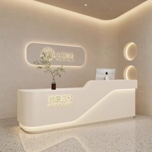 XTQT-030 office tables and chairs reception counter front desk counter small reception desk salon reception desk mode